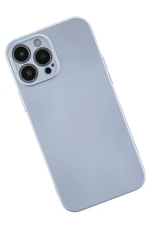 Newface Apple iPhone 13 Pro Max Kılıf Nano içi Kadife Silikon - Sky Blue
