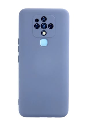 Newface Tecno Camon 16 Kılıf Nano içi Kadife Silikon - Gri