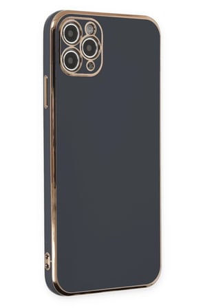 Newface Apple iPhone 11 Pro Max Kılıf Volet Silikon - Siyah