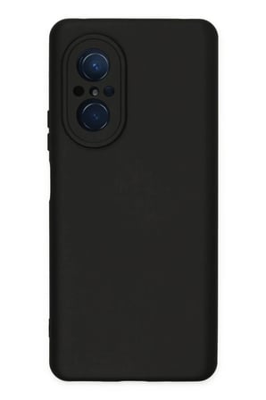 Newface Huawei Nova 9 SE Kılıf Nano içi Kadife Silikon - Siyah