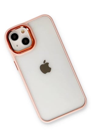 Newface Apple iPhone 14 Plus Kılıf Dora Kapak - Pudra