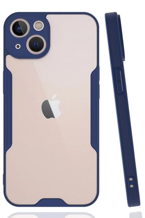 Newface Apple iPhone 14 Plus Kılıf Platin Silikon - Lacivert