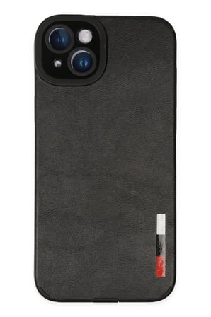 Newface Apple iPhone 14 Plus Kılıf Loop Deri Silikon - Siyah