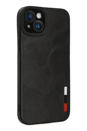 Newface Apple iPhone 14 Plus Kılıf Loop Deri Silikon - Siyah