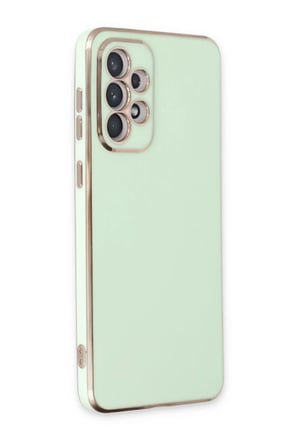Newface Samsung Galaxy A73 5G Kılıf Volet Silikon - Açık Yeşil