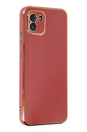 Newface Samsung Galaxy A03 Kılıf Volet Silikon - Kırmızı