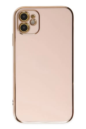 Newface Apple iPhone 12 Kılıf Volet Silikon - Pembe