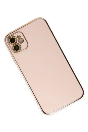 Newface Apple iPhone 12 Kılıf Volet Silikon - Pembe