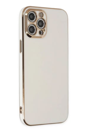 Newface Apple iPhone 12 Pro Kılıf Volet Silikon - Beyaz