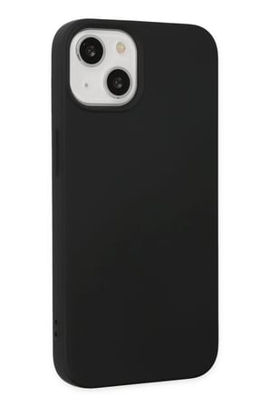 Newface Apple iPhone 14 Plus Kılıf Nano içi Kadife Silikon - Siyah