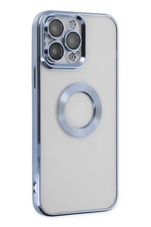 Newface Apple iPhone 14 Pro Max Kılıf Slot Silikon - Sierra Blue