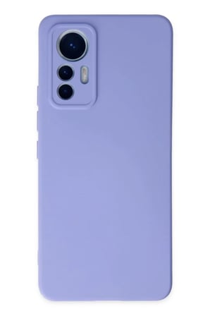 Newface Xiaomi Mi 12 Lite Kılıf Nano içi Kadife Silikon - Lila