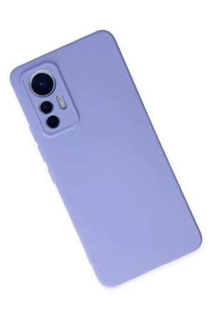 Newface Xiaomi Mi 12 Lite Kılıf Nano içi Kadife Silikon - Lila