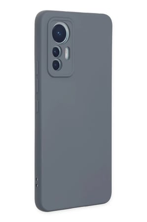 Newface Xiaomi Mi 12 Lite Kılıf Nano içi Kadife Silikon - Gri