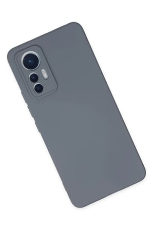 Newface Xiaomi Mi 12 Lite Kılıf Nano içi Kadife Silikon - Gri