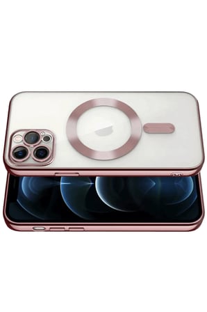 Newface Apple iPhone 13 Pro Kılıf Kross Magneticsafe Kapak - Rose