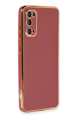 Newface Samsung Galaxy S20 Kılıf Volet Silikon - Kırmızı