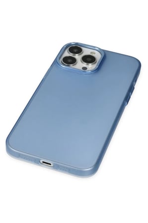 Newface Apple iPhone 14 Pro Max Kılıf Modos Metal Kapak - Mavi