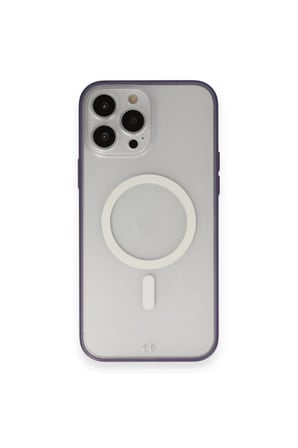 Newface Apple iPhone 14 Pro Kılıf Grand Magneticsafe Kapak - Mor