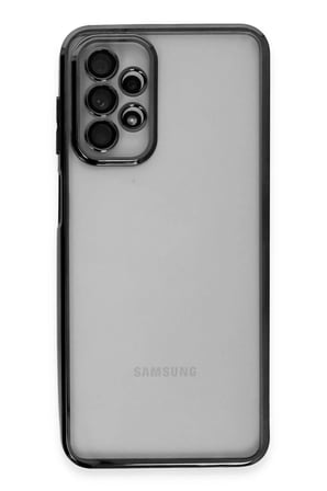 Newface Samsung Galaxy A23 4G Kılıf Razer Lensli Silikon - Siyah