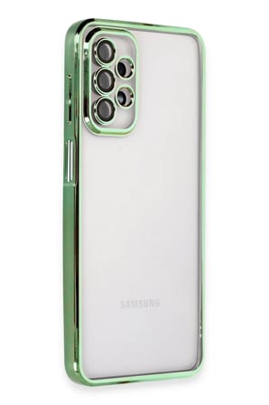 Newface Samsung Galaxy A23 4G Kılıf Razer Lensli Silikon - Yeşil