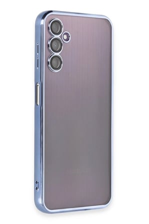 Newface Samsung Galaxy A14 4G Kılıf Razer Lensli Silikon - Açık Mavi