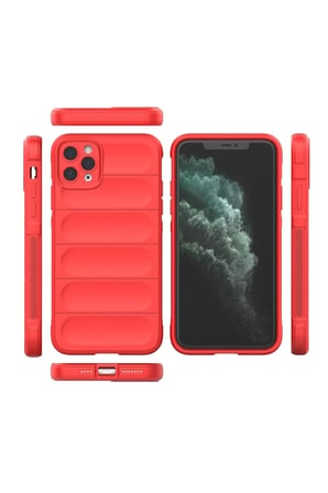 Newface Apple iPhone 11 Pro Kılıf Optimum Silikon - Kırmızı