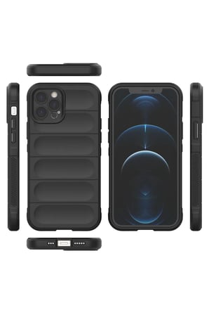 Newface Apple iPhone 12 Pro Kılıf Optimum Silikon - Siyah