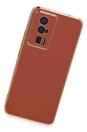 Newface Xiaomi Poco F5 Pro Kılıf Volet Silikon - Kırmızı