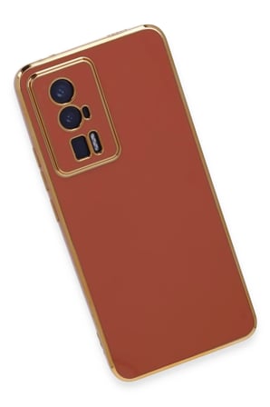 Newface Xiaomi Poco F5 Pro Kılıf Volet Silikon - Kırmızı