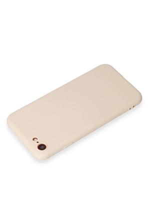 Newface Apple iPhone 7 Kılıf First Silikon - Krem