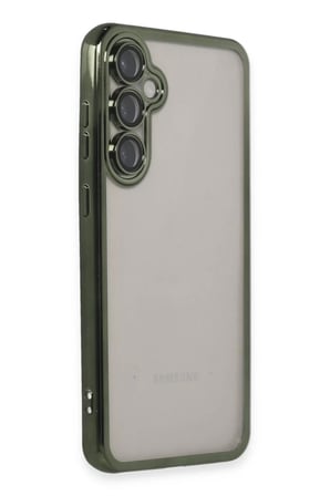 Newface Samsung Galaxy S23 FE Kılıf Razer Lensli Silikon - Yeşil