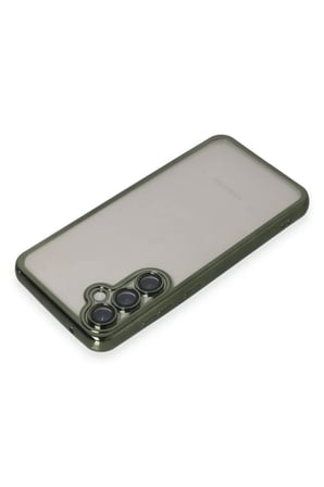 Newface Samsung Galaxy S23 FE Kılıf Razer Lensli Silikon - Yeşil