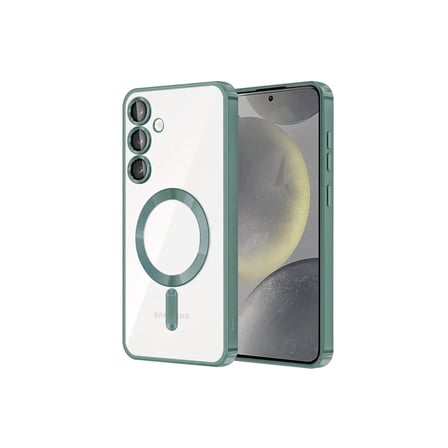 Newface Samsung Galaxy S24 Kılıf Kross Magneticsafe Kapak - Koyu Yeşil
