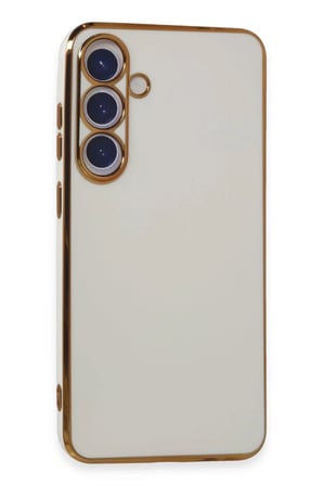 Newface Samsung Galaxy S24 Kılıf Volet Silikon - Beyaz