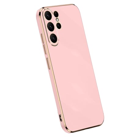 Newface Samsung Galaxy S24 Ultra Kılıf Volet Silikon - Pembe