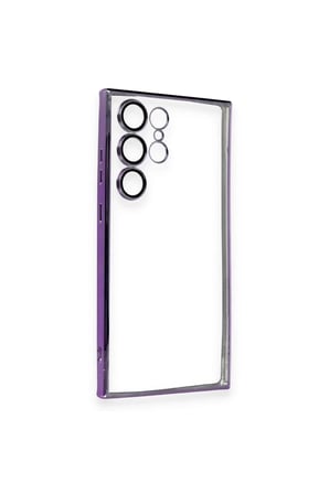 Newface Samsung Galaxy S24 Ultra Kılıf Razer Lensli Silikon - Siyah
