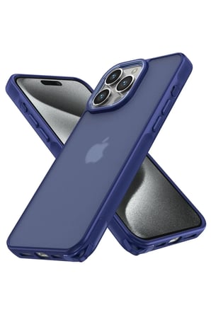 Newface Apple iPhone 15 Pro Kılıf Elegant Kapak - Lacivert