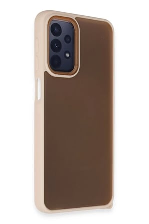 Newface Samsung Galaxy A23 4G Kılıf Elegant Kapak - Pudra