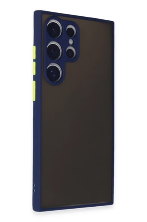 Newface Samsung Galaxy S24 Ultra Kılıf Montreal Silikon Kapak - Lacivert