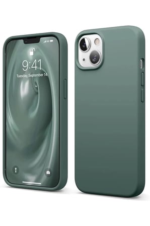 Newface Apple iPhone 14 Kılıf First Silikon - Koyu Yeşil