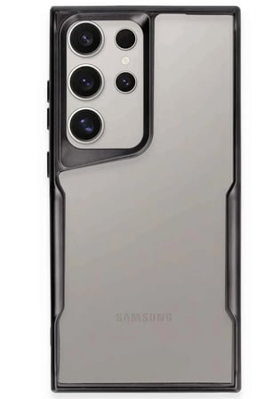 Newface Samsung Galaxy S23 Ultra Kılıf Boyi Silikon Kapak - Siyah