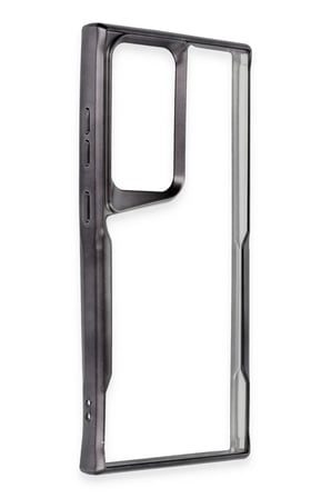 Newface Samsung Galaxy S23 Ultra Kılıf Boyi Silikon Kapak - Siyah