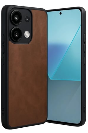 Newface Xiaomi Redmi Note 13 4G Kılıf Aras Deri Kapak - Taba