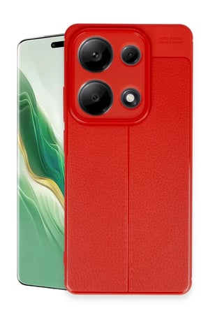 Newface Xiaomi Redmi Note 13 Pro 4G Kılıf Auto Focus Kapak - Kırmızı