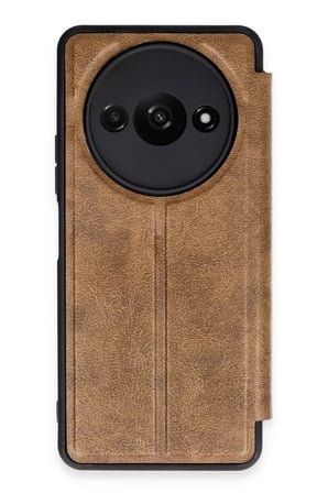 Newface Xiaomi Redmi A3 4G Kılıf Flip Cover - Taba