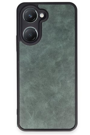 Newface Vivo Y18 Kılıf Aras Deri Kapak - Koyu Yeşil