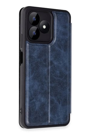 Newface Realme Note 50 4G Kılıf Flip Cover - Lacivert