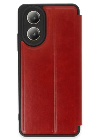 Newface Oppo A38 Kılıf Flip Cover - Kırmızı