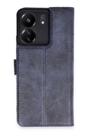 Newface Xiaomi Redmi 13C Kılıf Trend S Plus Kapaklı Kılıf - Lacivert